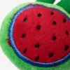 Green watermelon-shaped plush toy, cute and soft home decoration item, children's gift Application Scenario